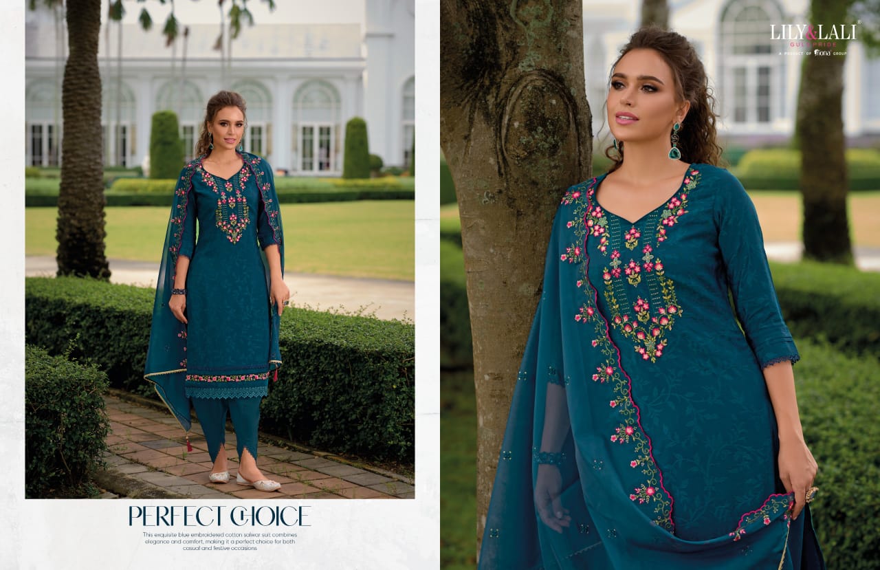 Miraan 3 By Lily Lali Jacquard Viscose Silk Readymade Suits Wholesale Price In Surat
